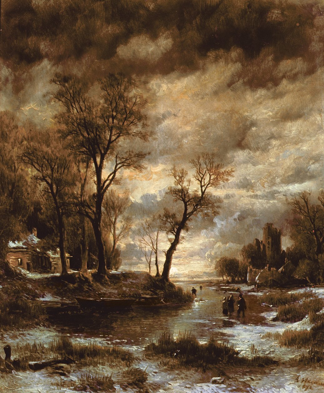 Tél Hollandiában, 1872 alkotó: Remigius Adrianus Haanen