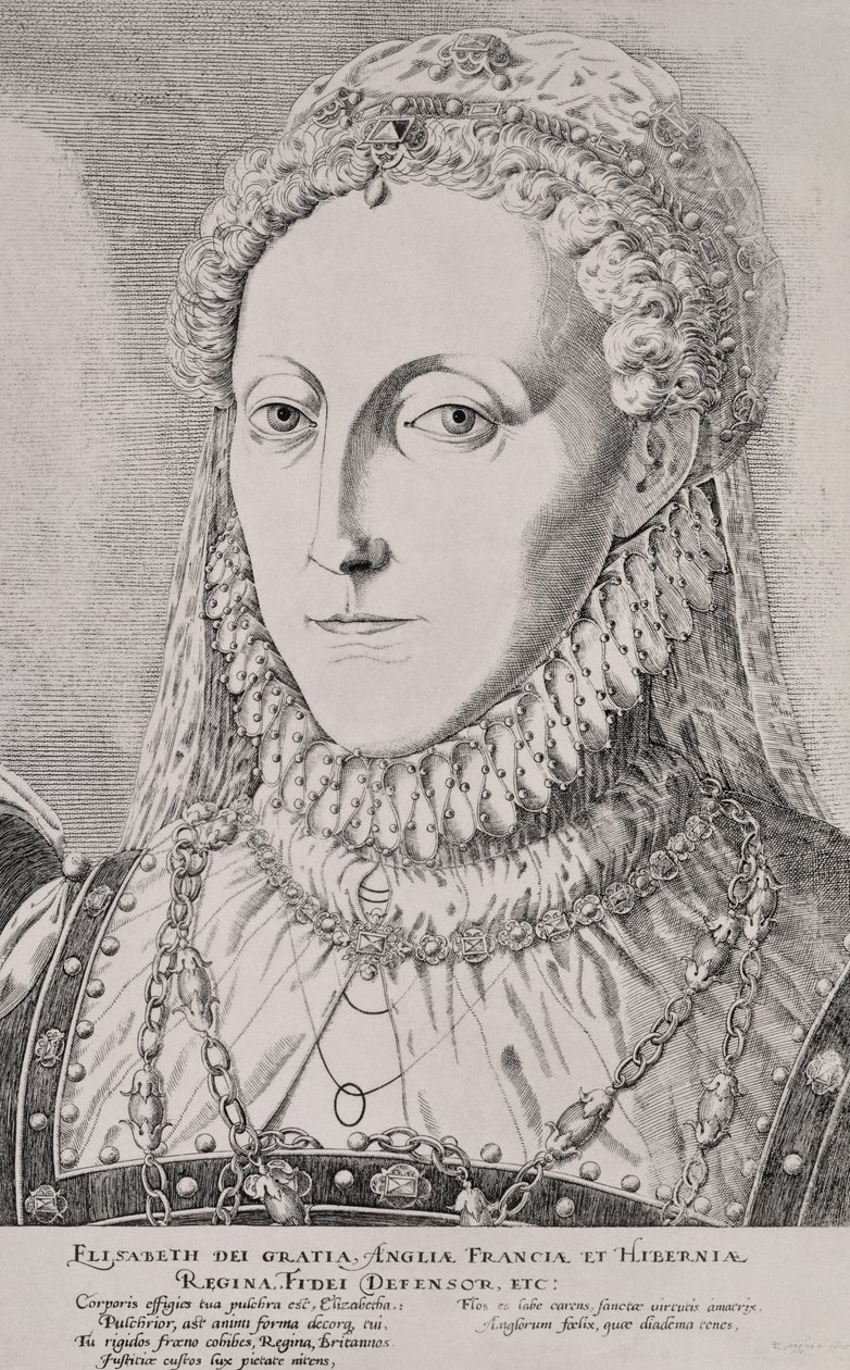 I. Erzsébet királynő (1533-1603), 1572-75 körül alkotó: Remigius Hogenbergh