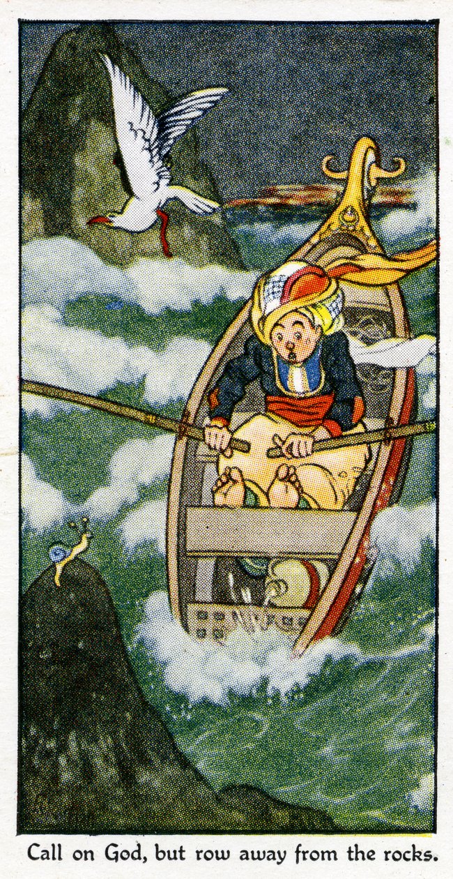 "Hívd Istent, de evezz el a szikláktól", 1931 (lásd még 498213) alkotó: René Bull