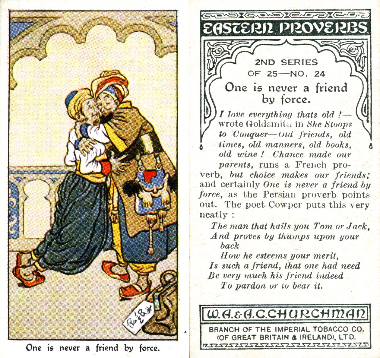 Erővel sohasem lehetünk barátok, 1932 alkotó: René Bull