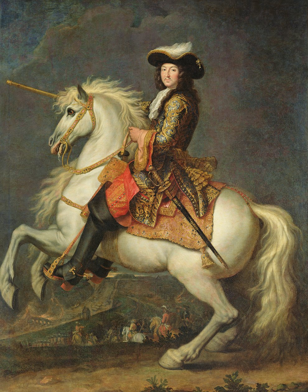 XIV. Lajos lovas portréja (1638-1715) alkotó: René Antoine Houasse