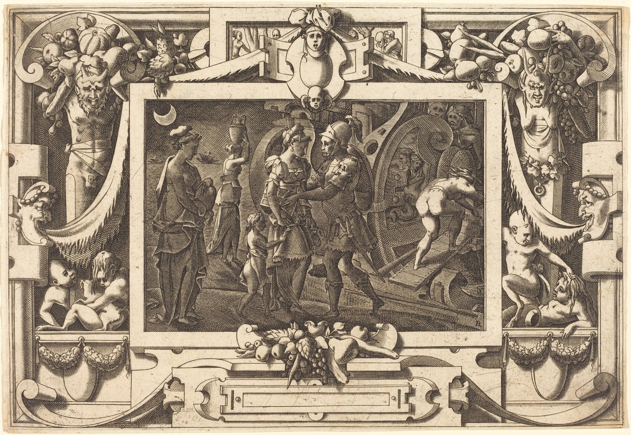 Medea elindul Jasonnal alkotó: René Boyvin after Leonard Thiry