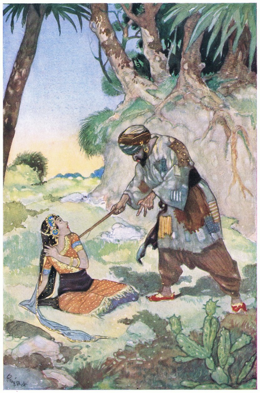 Annyira verni kezdte, hogy segítségért kiáltott, 1930-as évek alkotó: René Bull