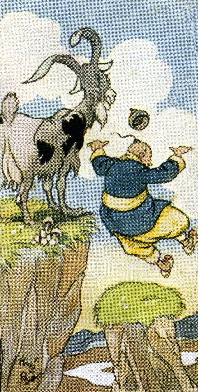 „Túllépni ugyanolyan rossz, mint alulmaradni” (1932). alkotó: René Bull
