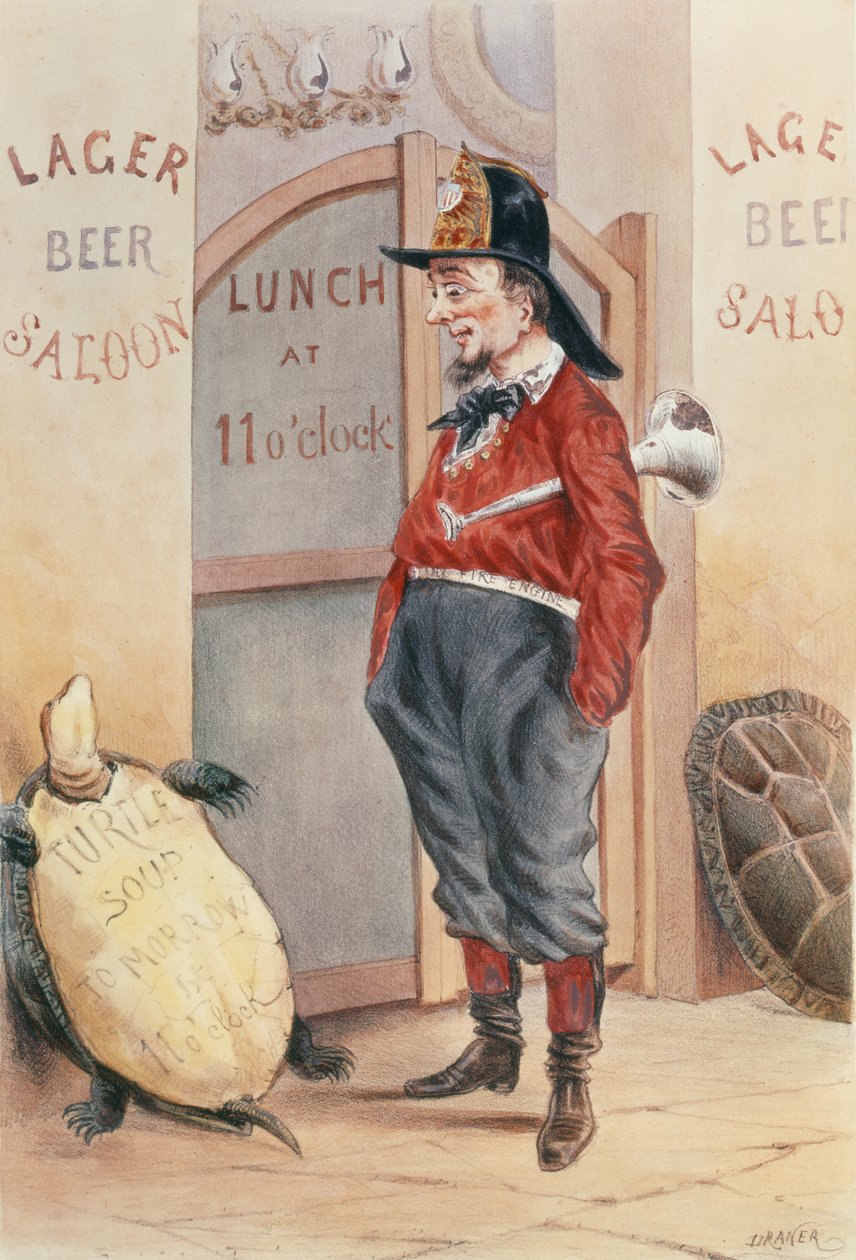 Az Amerikai Egyesült Államok tisztje: tűzoltó, 1864 alkotó: Renard Jules Draner