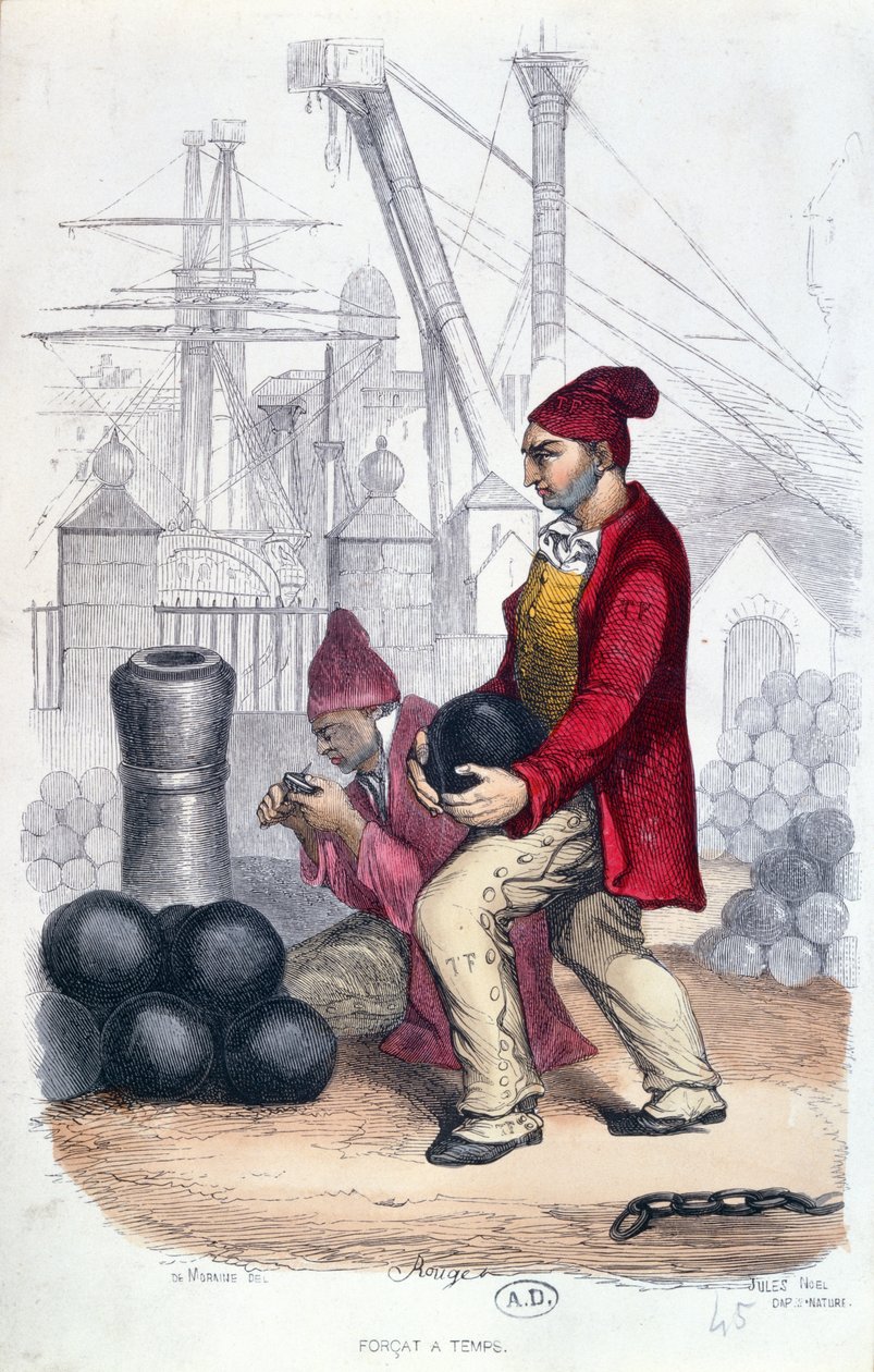 Elítélt, 1840 körül alkotó: Rene Demoraine