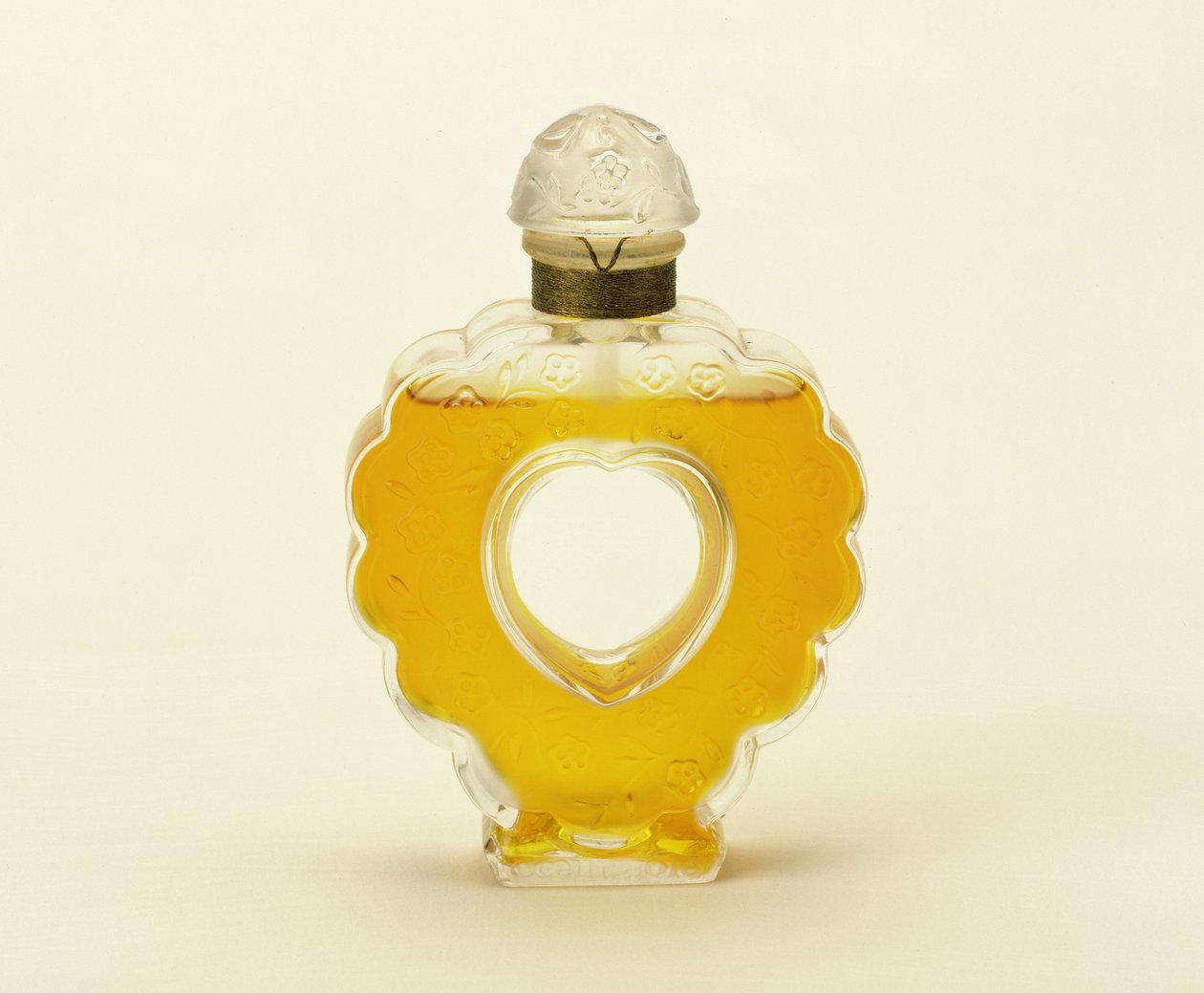 Coeur Joie, átlátszó, fagyos illatos flakon a Lalique-től Nina Ricci számára alkotó: Rene Jules Lalique