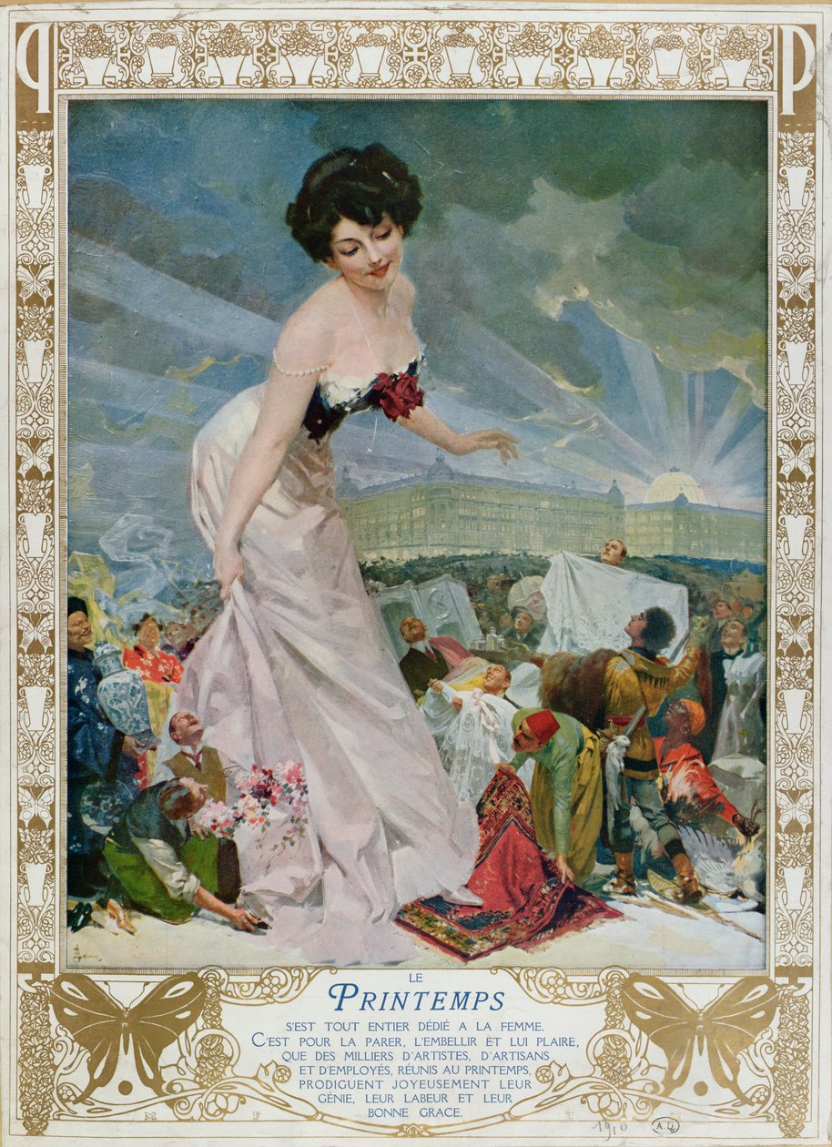 A "Printemps" párizsi áruház reklámja, 1911 alkotó: Rene Lelong
