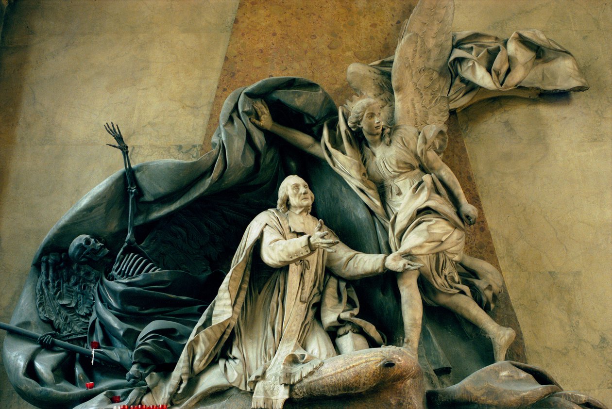 Jean Baptiste Joseph Languet de Gergy (1675-1750) sírja 1757 (márvány és fa) (lásd még: 252653) alkotó: Rene Michel Slodtz