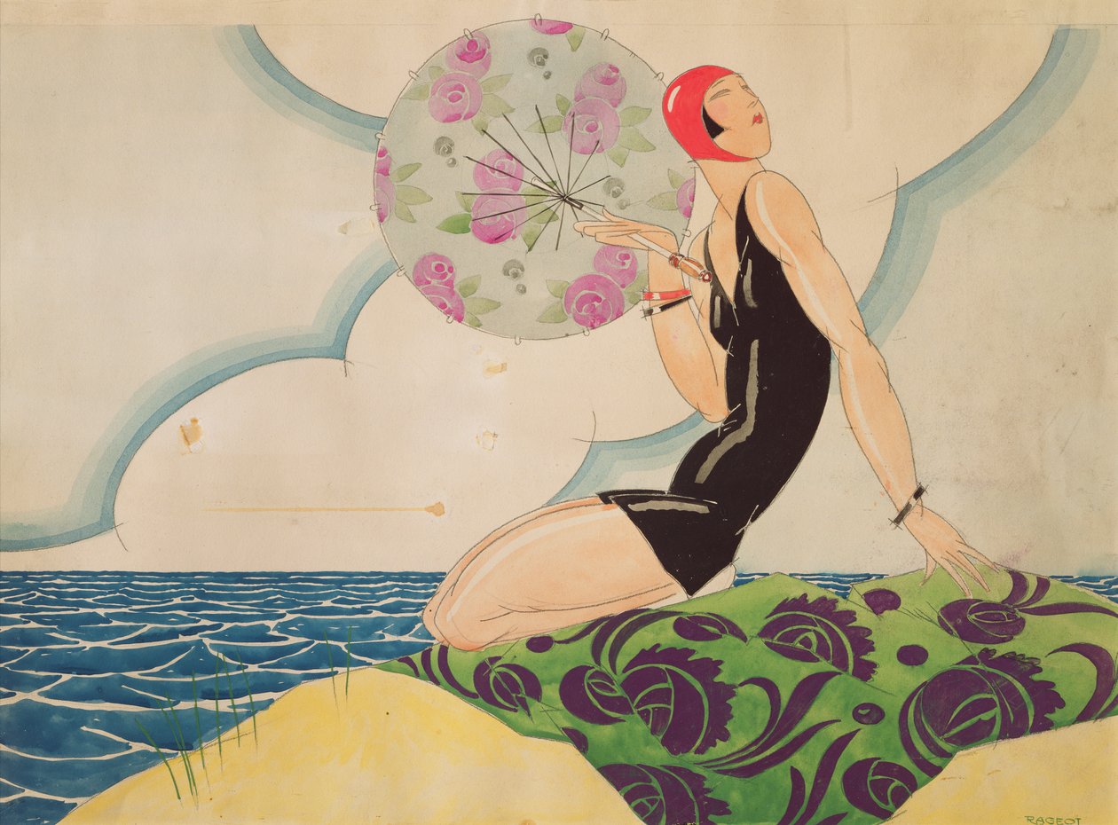 Fürdő, 1925 körül alkotó: Rene Vincent