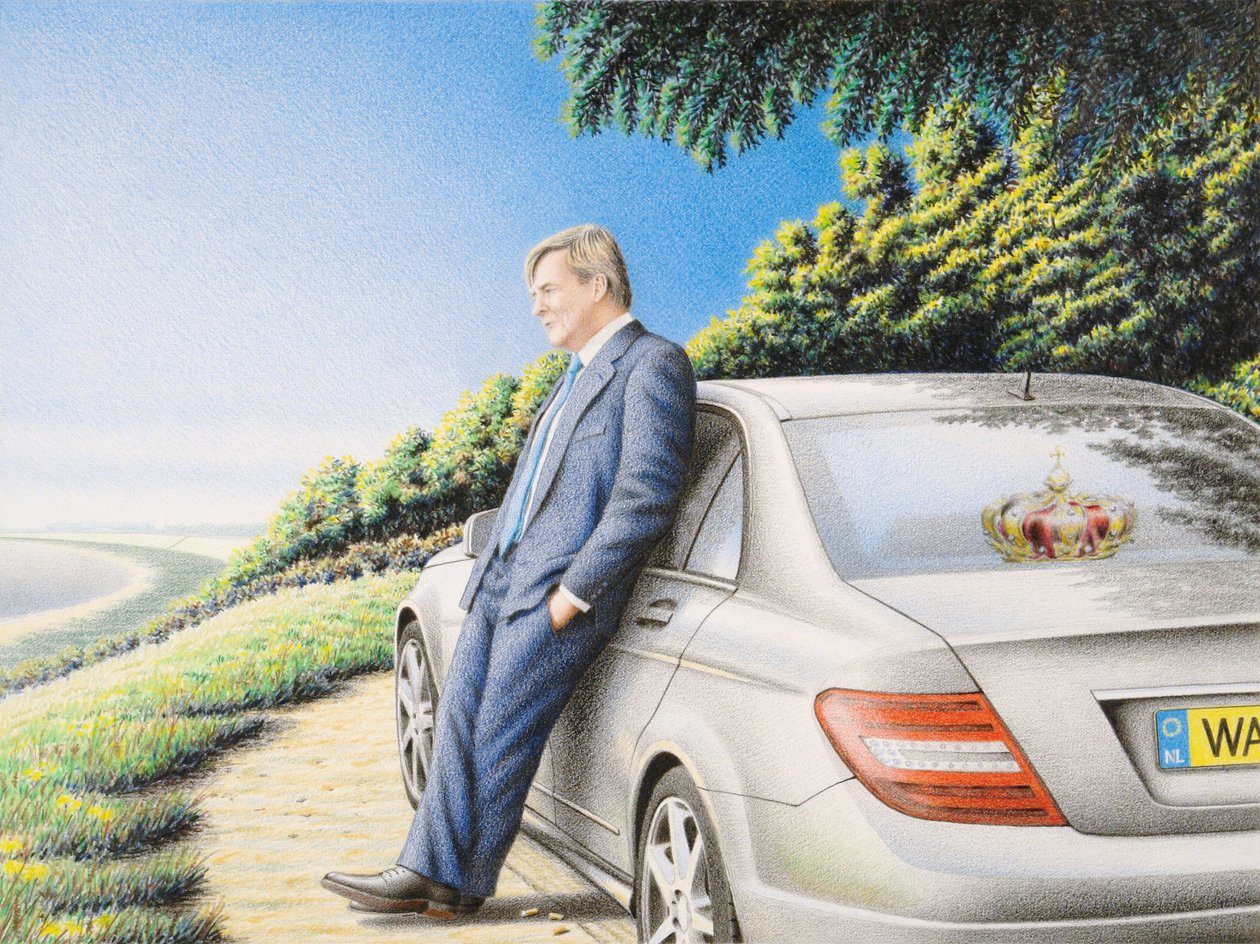 Koronázás, 2013, Színes ceruzarajz papírra alkotó: Rene Boin