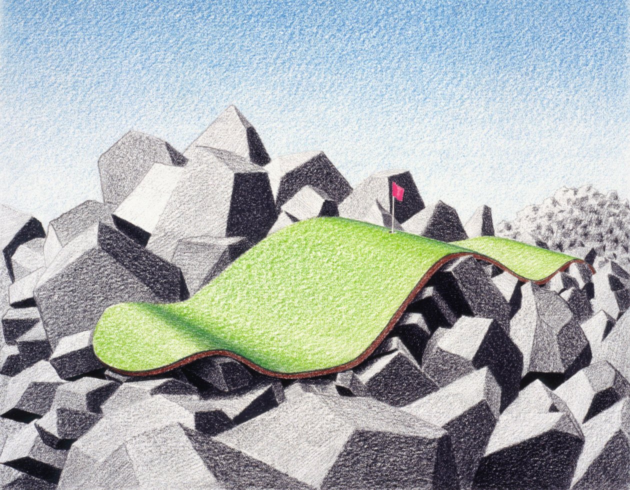 A sziklákon alkotó: Rene Boin