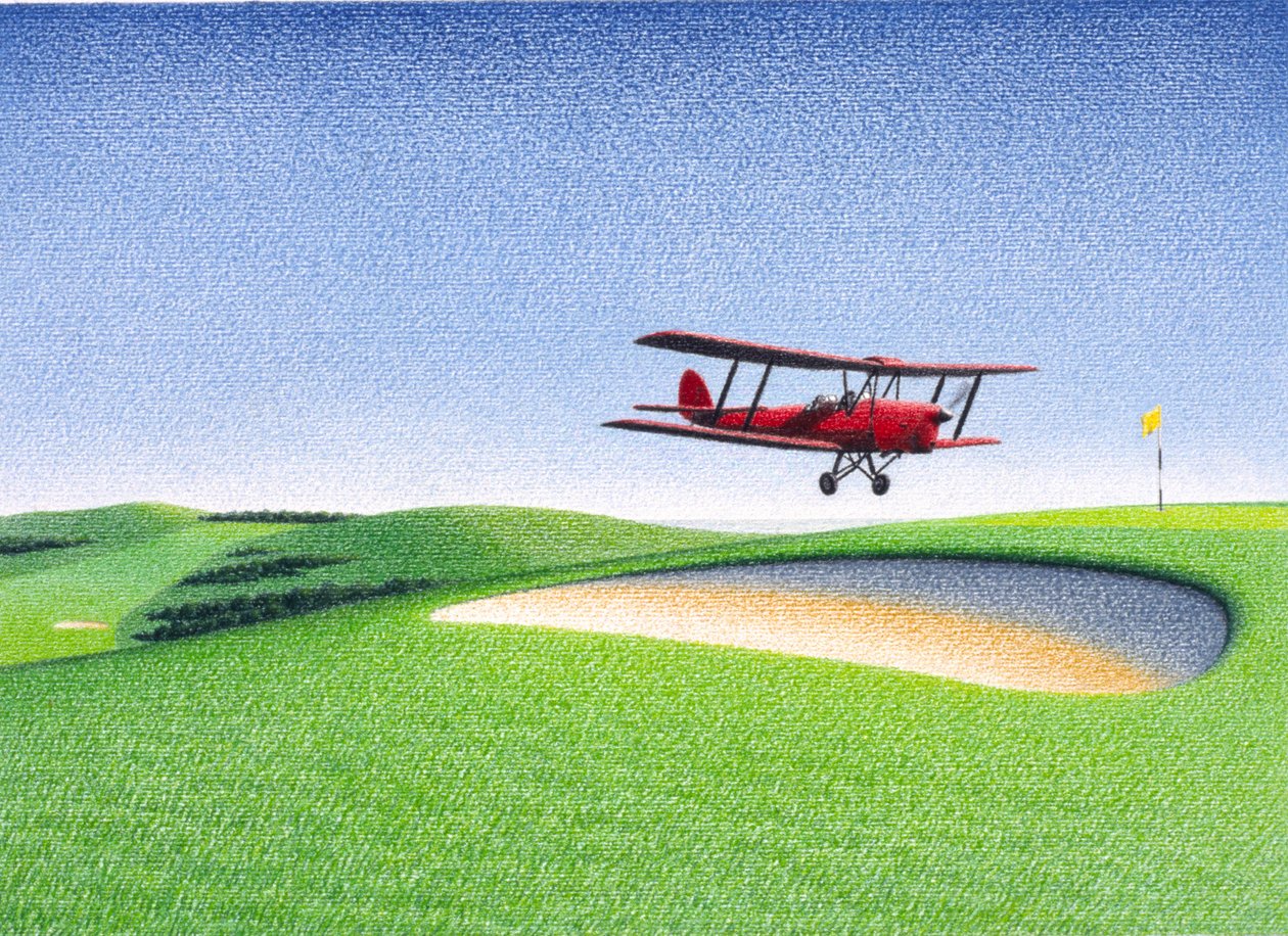 Kifutópálya, 2000, színes ceruzarajz papírra alkotó: Rene Boin