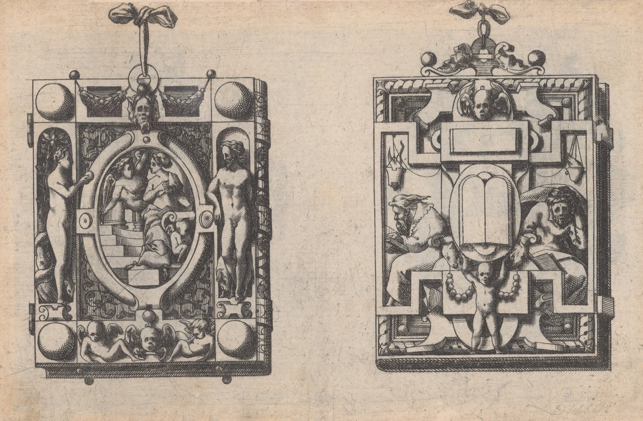 Ékszer- és bizsutervezés, kb. 1600-1645. alkotó: Rene Boyvin
