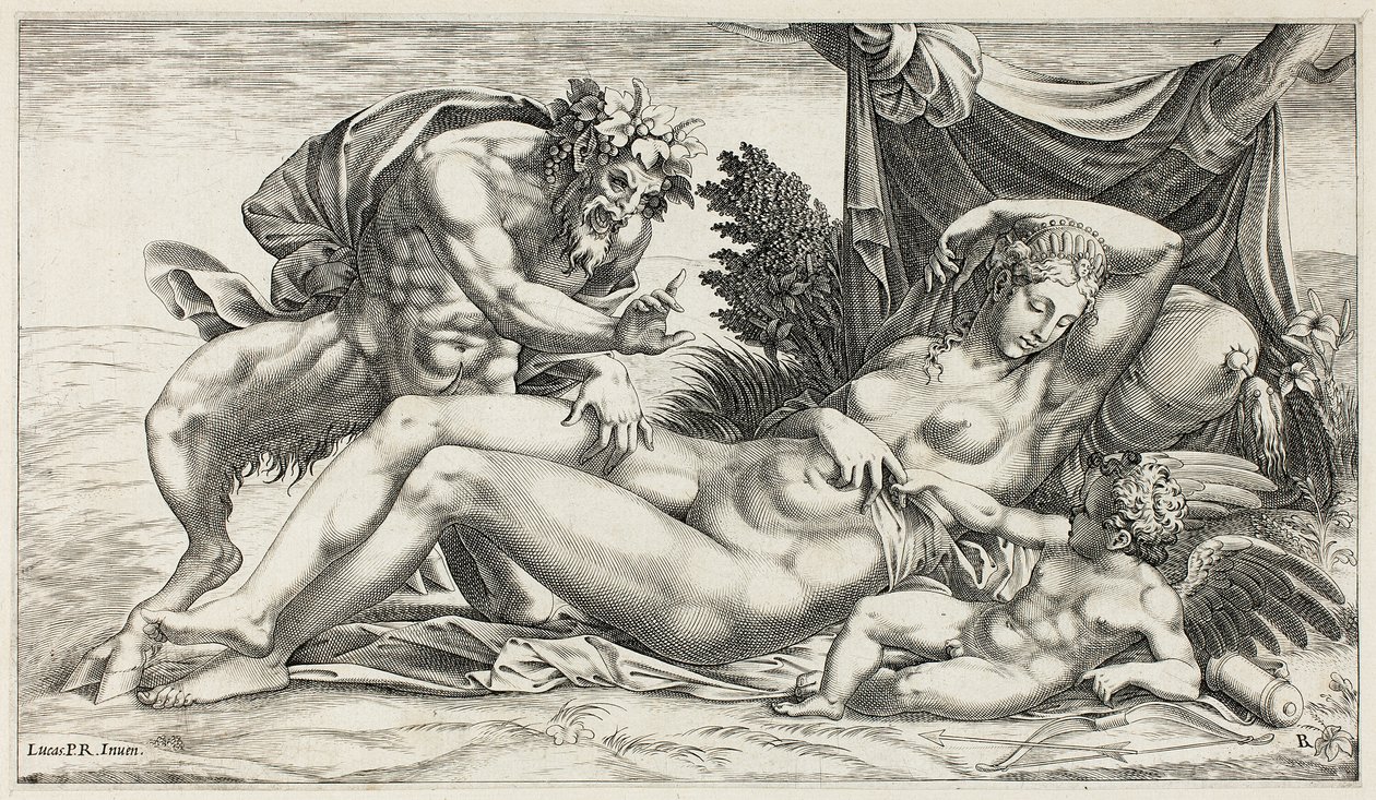Jupiter és Antiope alkotó: Rene Boyvin