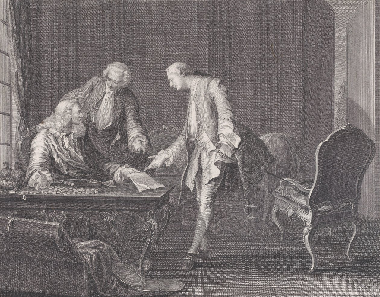 Az örökségét követelő tékozló fiú, kb. 1751. alkotó: Rene Gaillard