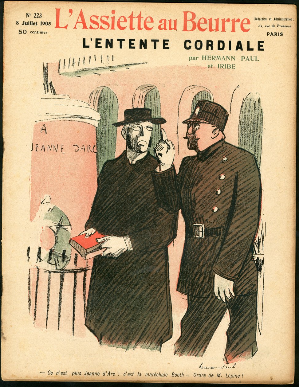 „” L’Plate au beurre” borítója, 223. szám, Szatirikus színekben alkotó: Rene George Hermann Paul