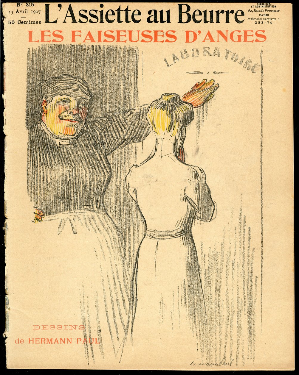 „” L’Plate au beurre” borítója, 315. szám, Szatirikus színekben alkotó: Rene George Hermann Paul
