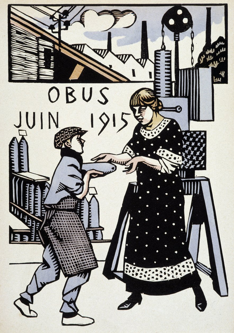1915. június - a "" Háborús naptárban" - Hermann-Paul rajza, szerk. 1916 alkotó: Rene George Hermann Paul