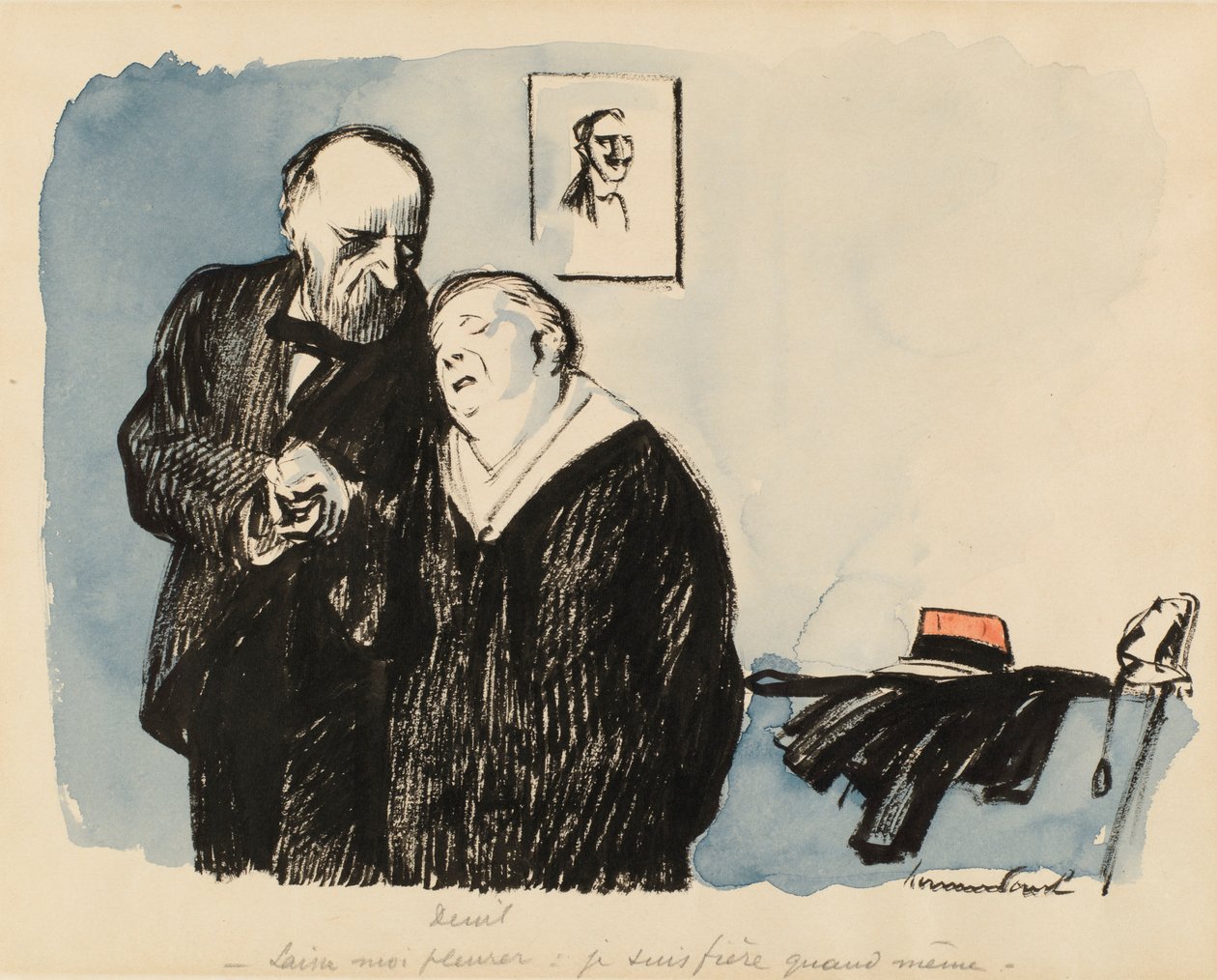 Gyász, 1920-as évek. alkotó: Rene Georges Hermann Paul