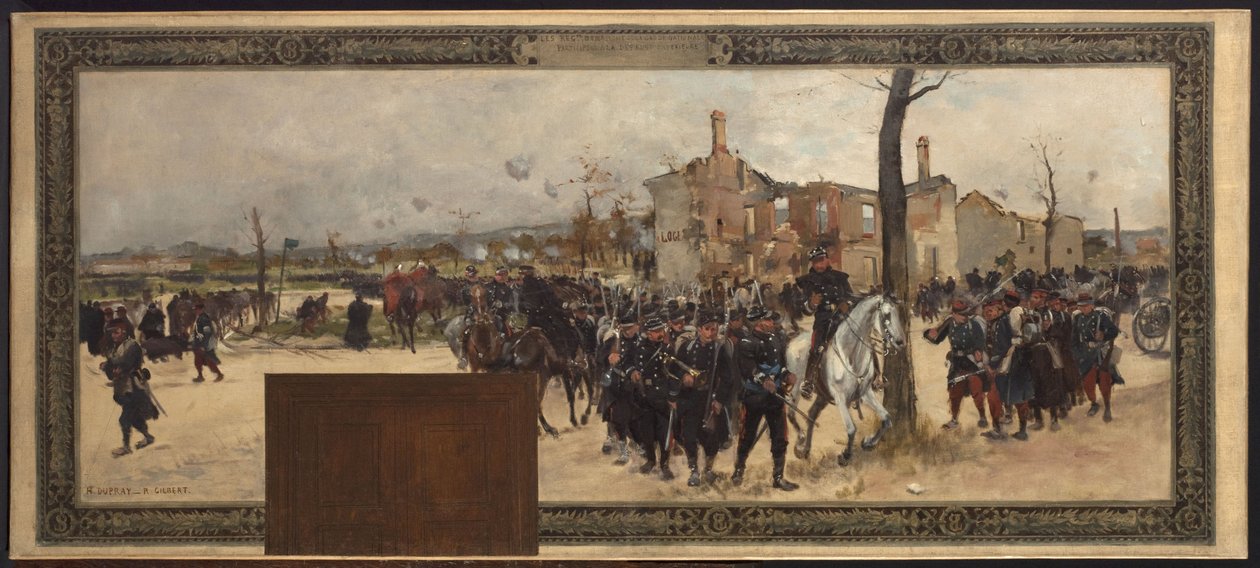 Vázlat a párizsi városháza prefektusi kabinetjéhez: Külső védelem alkotó: Rene Joseph Gilbert