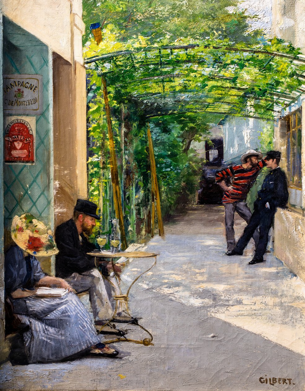 A Hotel-Restaurant Fournaise alkotó: Rene Joseph Gilbert