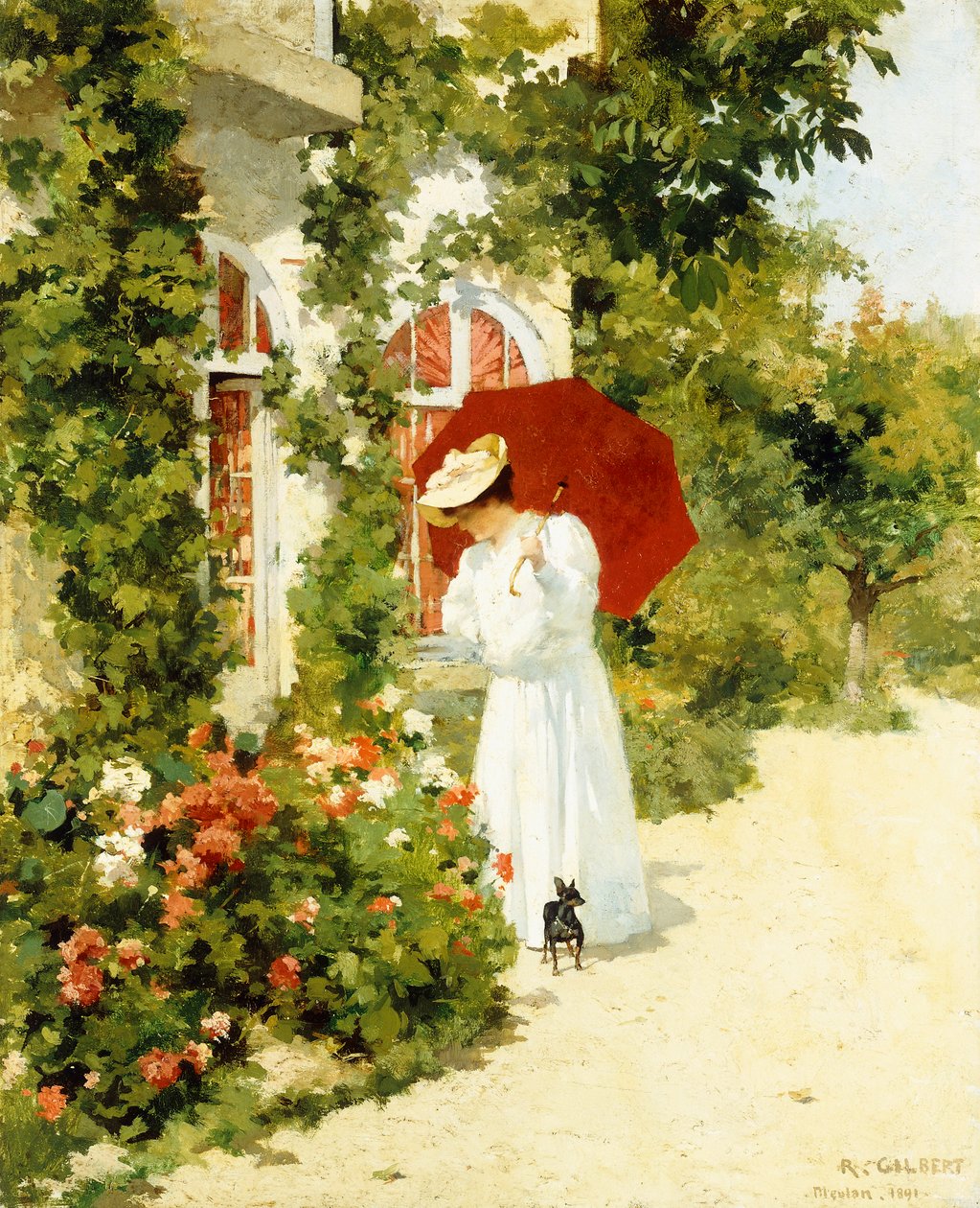 A vörös napernyő, 1891 alkotó: Rene Joseph Gilbert
