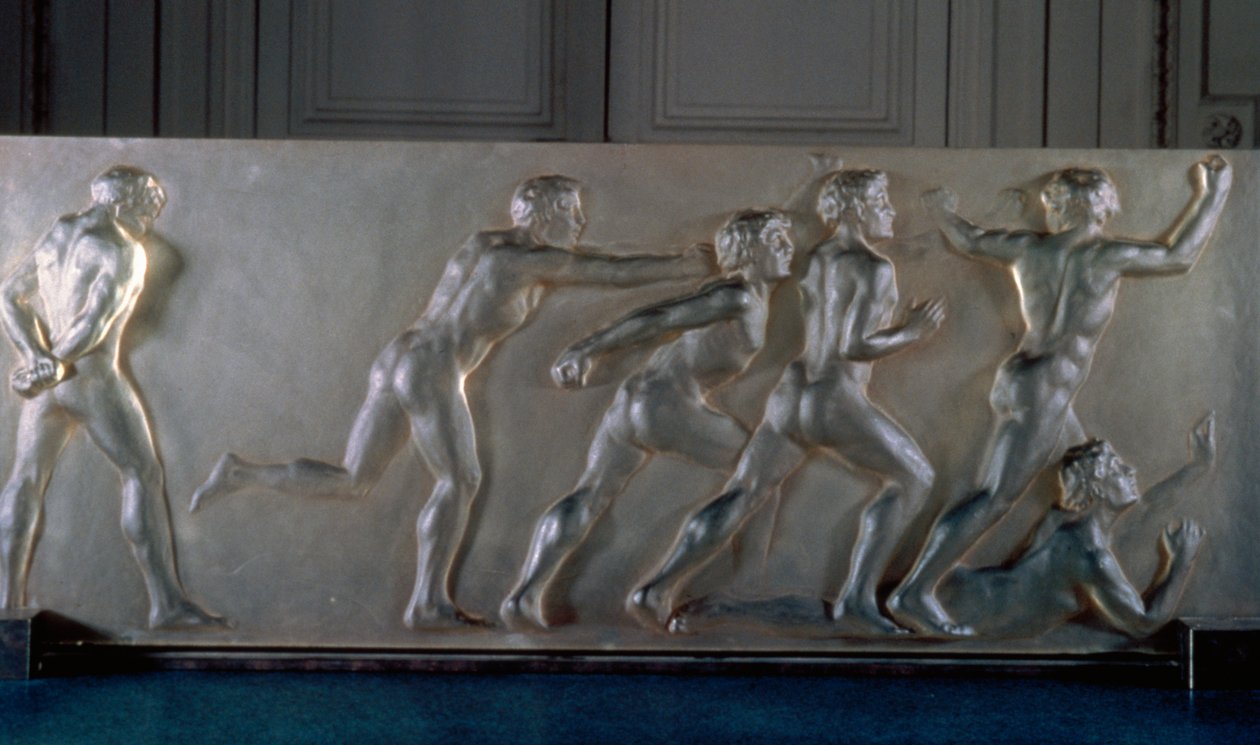 Sportolók panel üveg alkotó: Rene Jules Lalique
