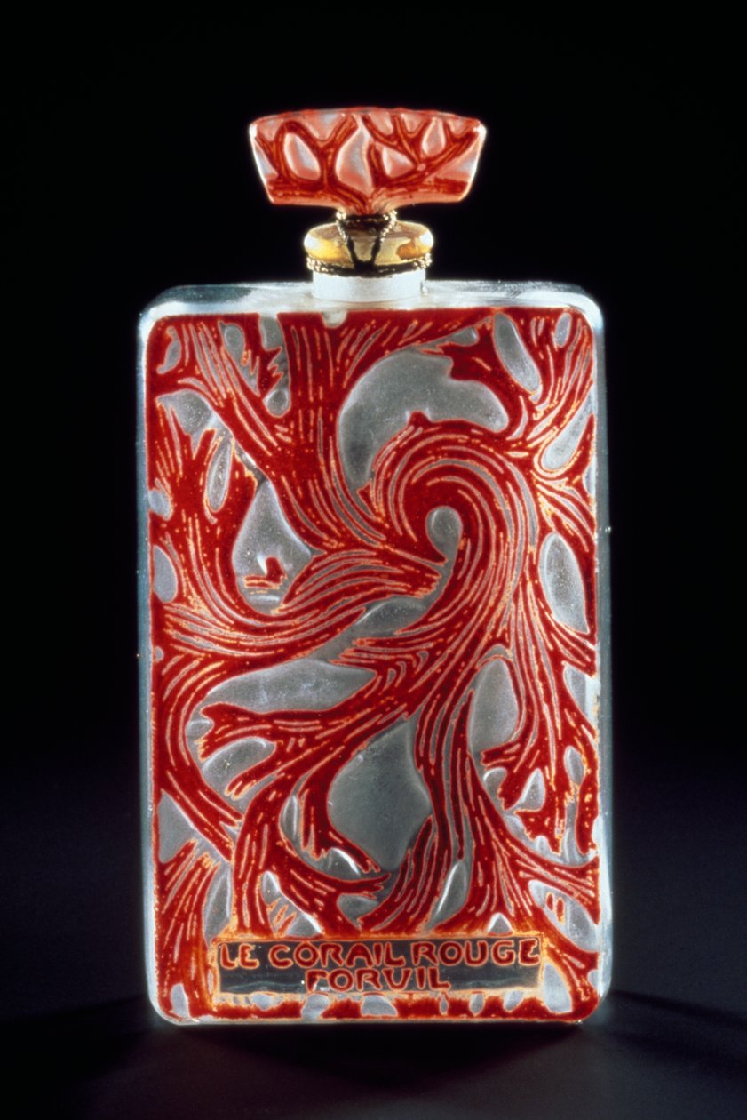 Üvegflakon a Forvil Red Coral (Le Corail Rouge) parfümhöz alkotó: Rene Jules Lalique