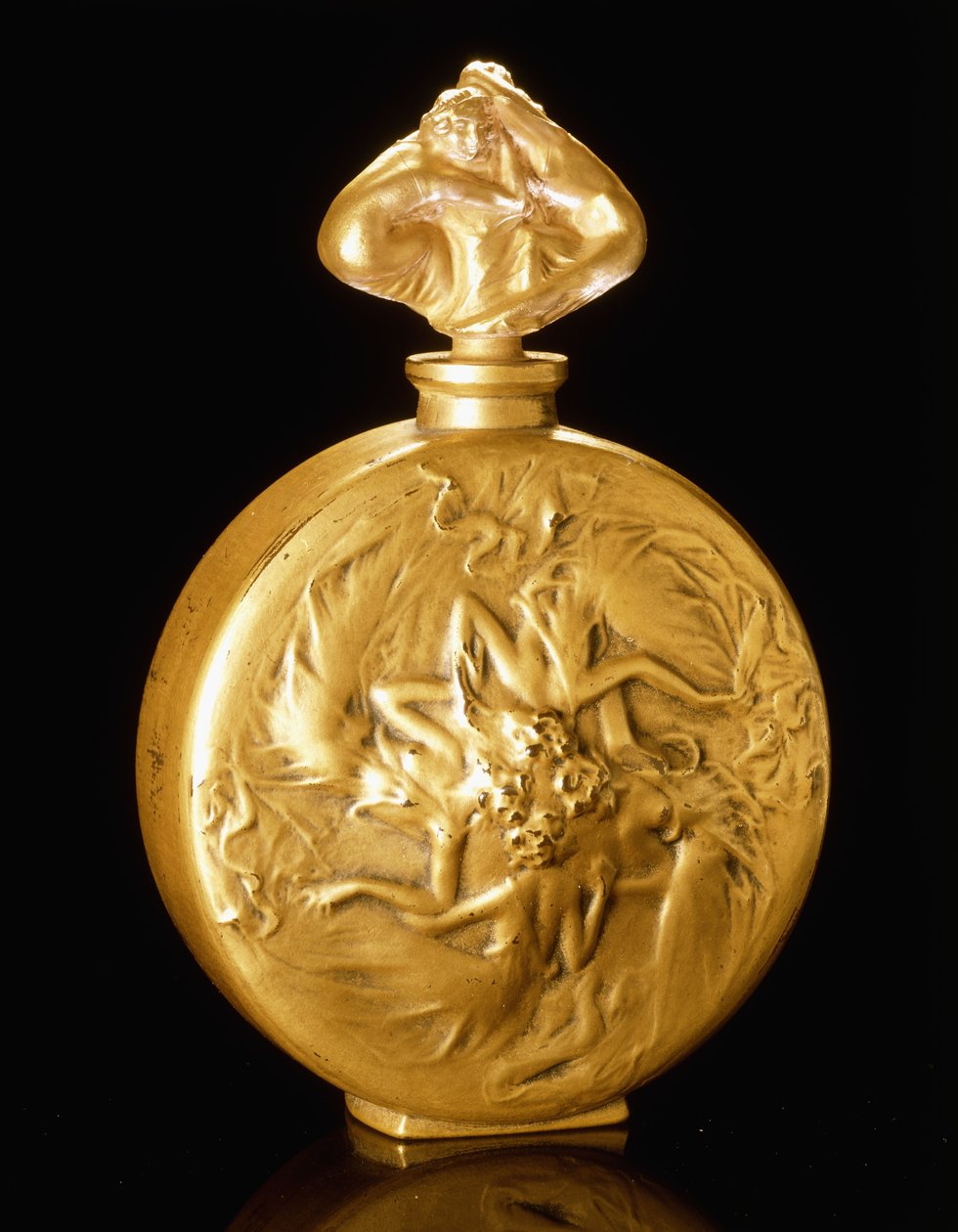 Rosace figurák illatosüvegen, alkotó: Rene Jules Lalique