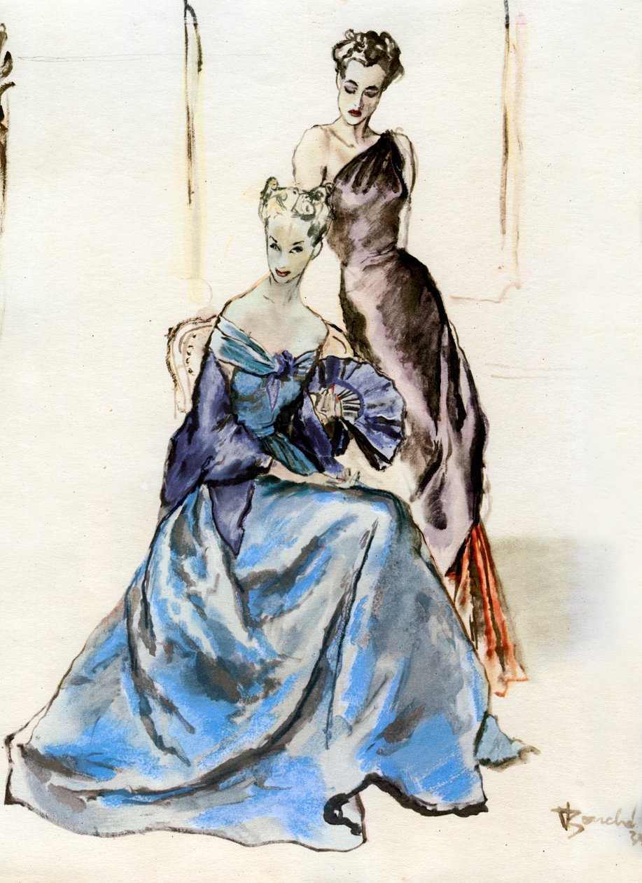 A 20. század francia divatja, 1938. alkotó: Rene Robert Bouche