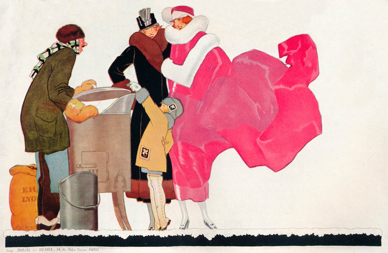 Plakátterv Au Bon Marche, 1923 alkotó: Rene Vincent