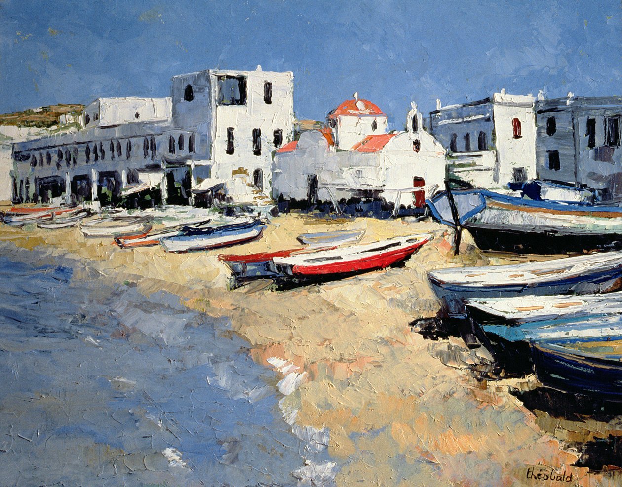Mykonos temploma alkotó: Renee Theobald