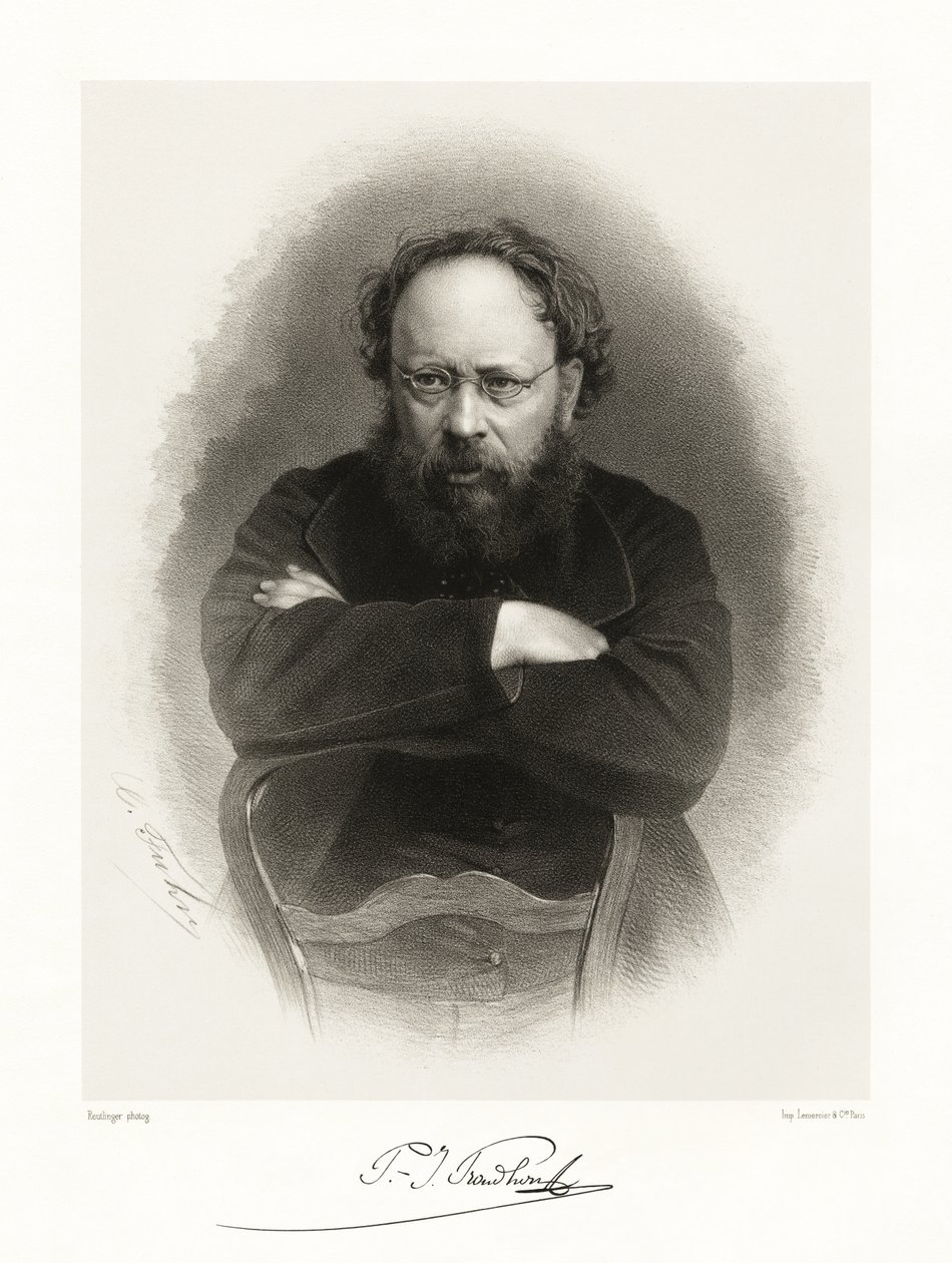 Pierre Joseph Proudhon, 1865-66 alkotó: Reutlinger Studio