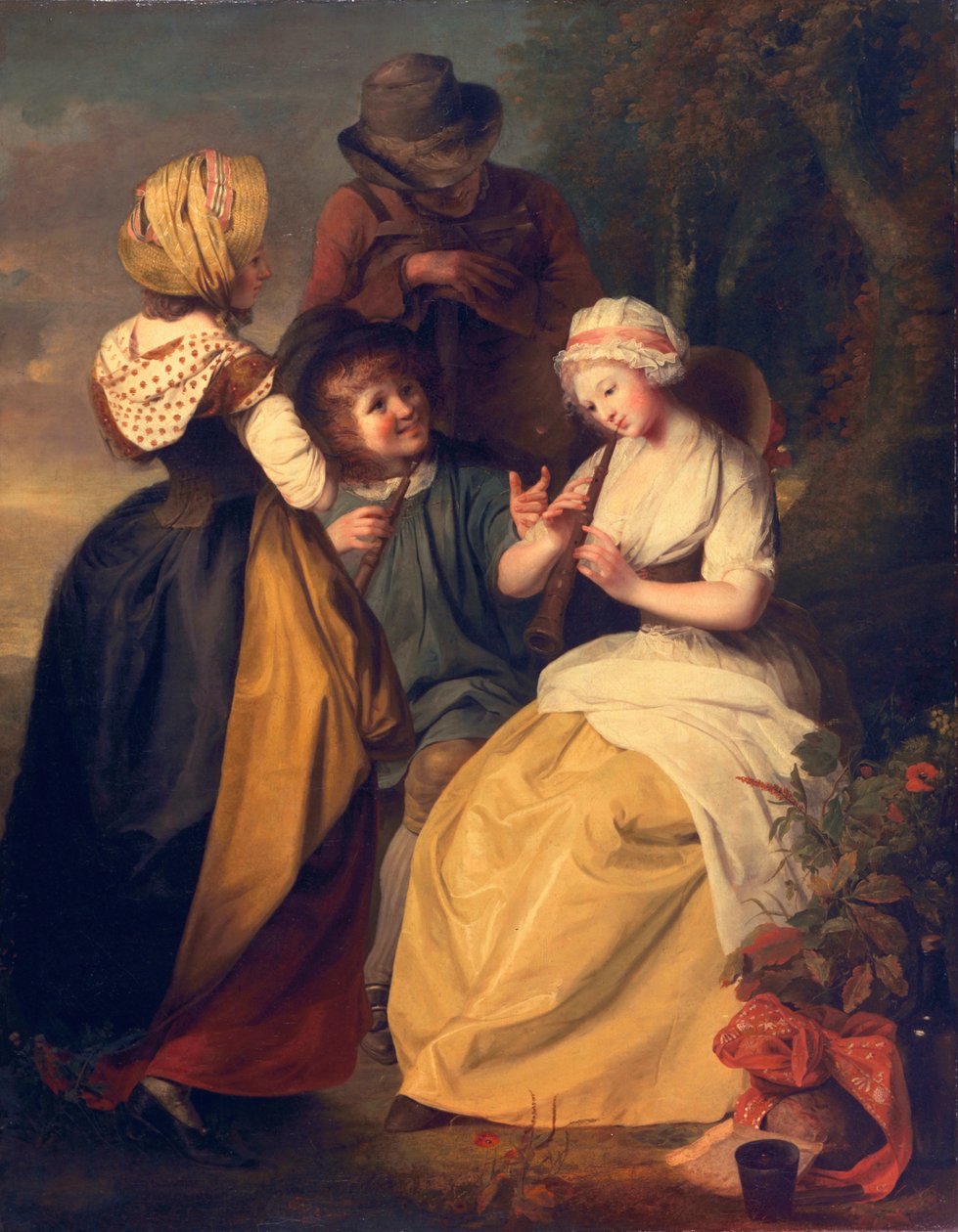 Flageolet játékosok, 1780-as évek körül alkotó: Rev. Matthew William Peters