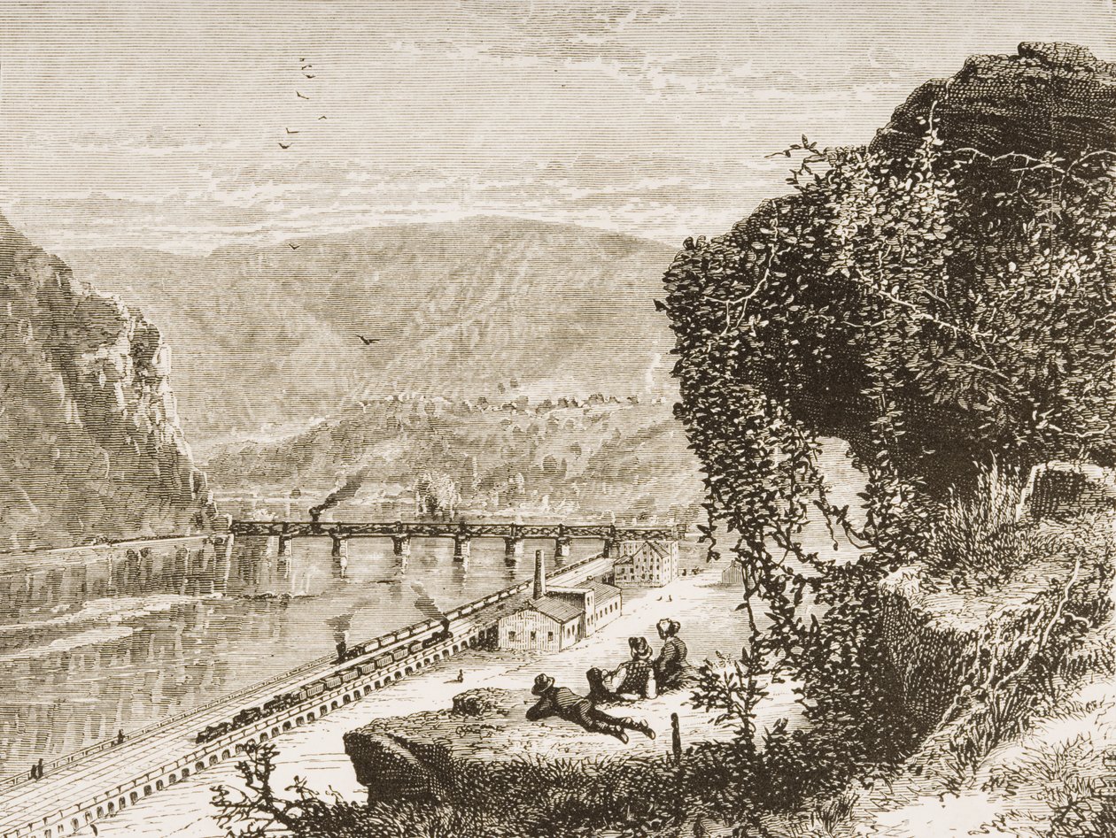 Harpers Ferry, Nyugat-Virginia, 1880 körül alkotó: Reverend Samuel Manning