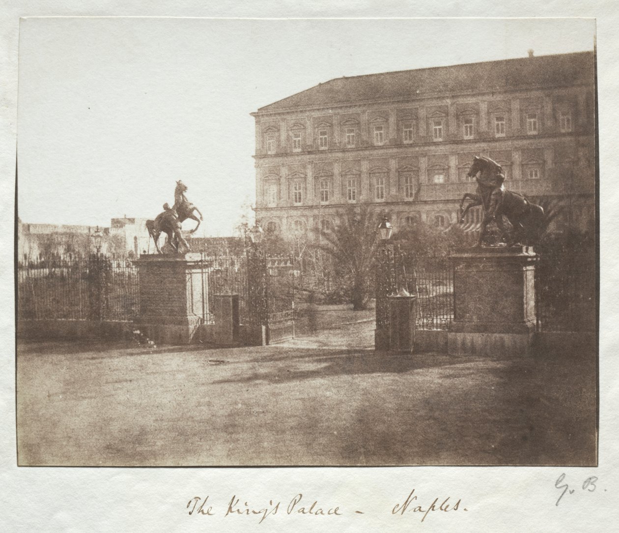 A királyi palota, Nápoly alkotó: Reverend George Wilson Bridges