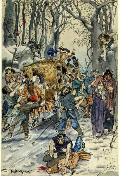 Jelenet a Hókirálynőből alkotó: Rex Whistler