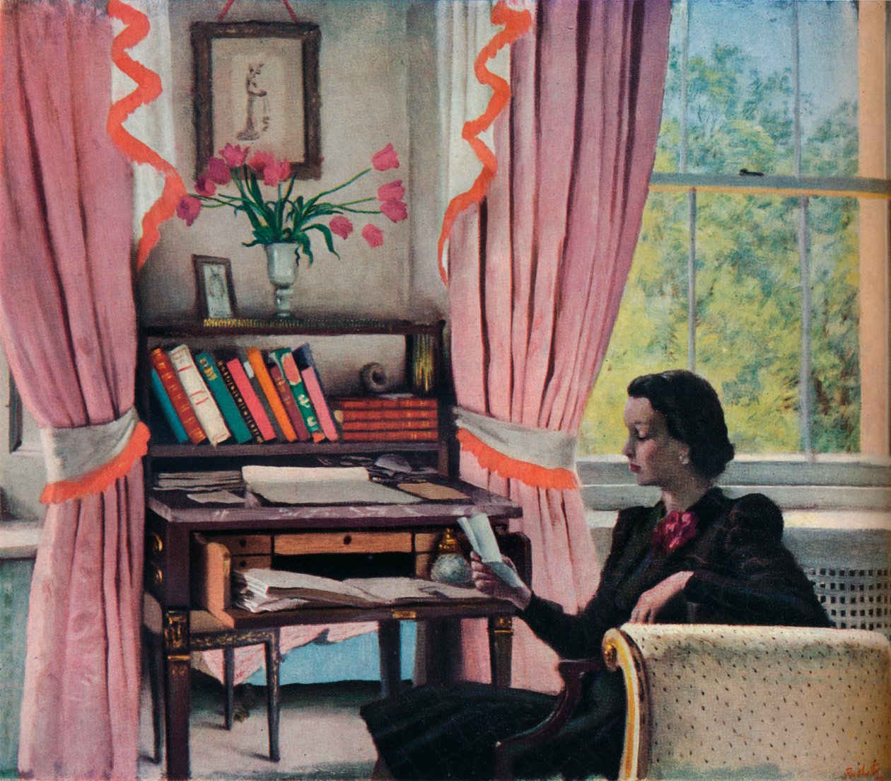 A levél, XX. század alkotó: Rex Whistler
