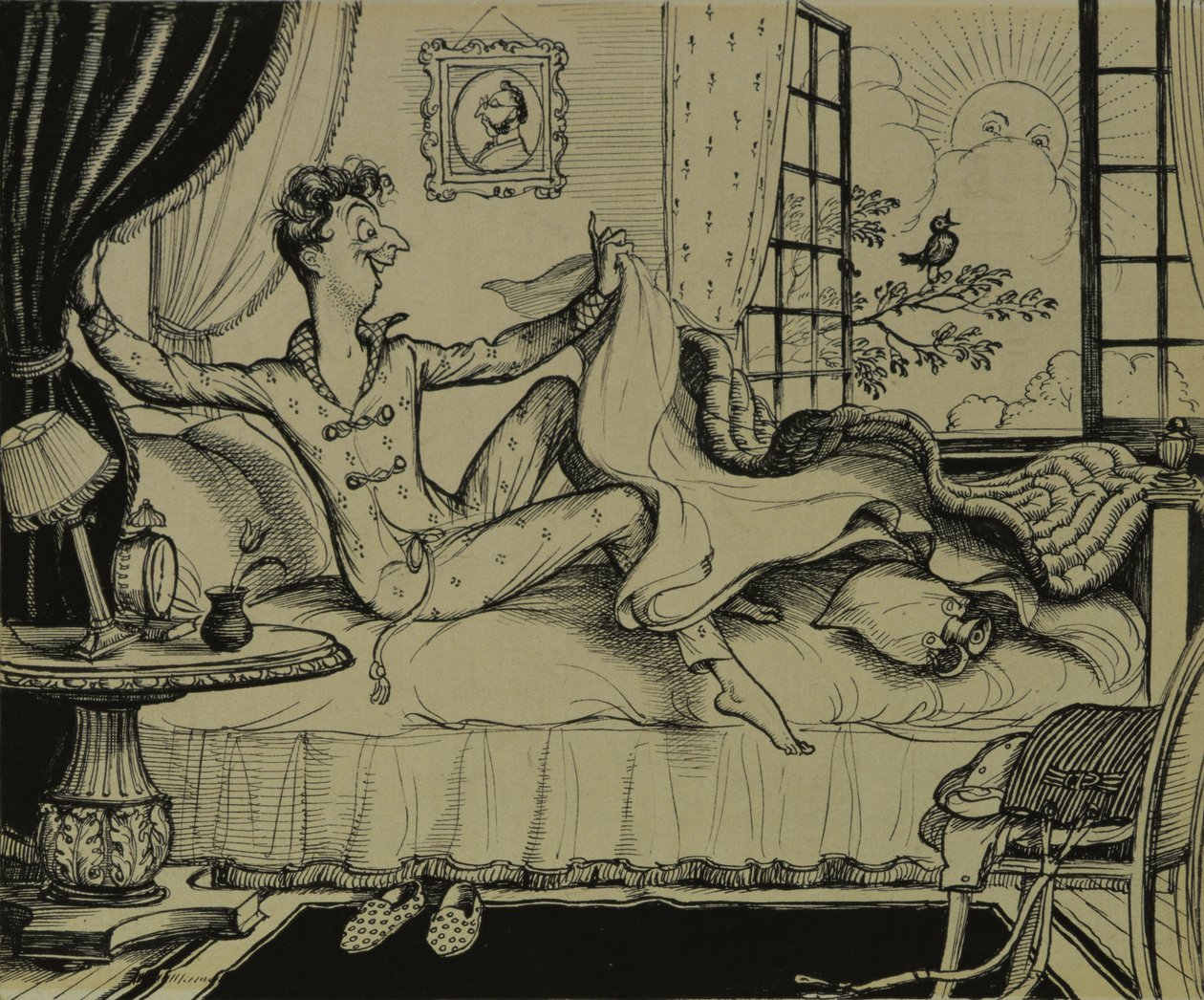 Érdemes felkelni!, 1929 alkotó: Rex Whistler