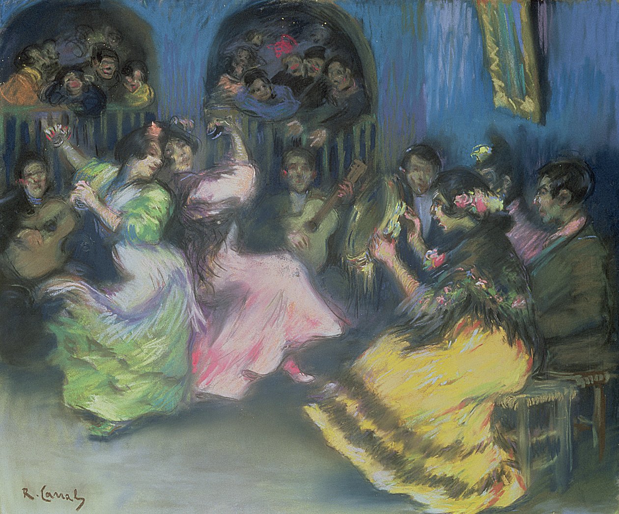 Spanyol cigánytáncosok, 1898 alkotó: Ricardo Canals y Llambi