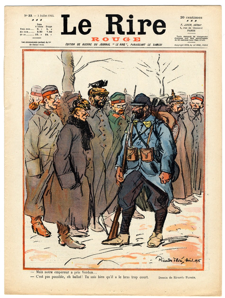 A „The Red Laughter” címlapja, színekben szatirikus alkotó: Ricardo Flores