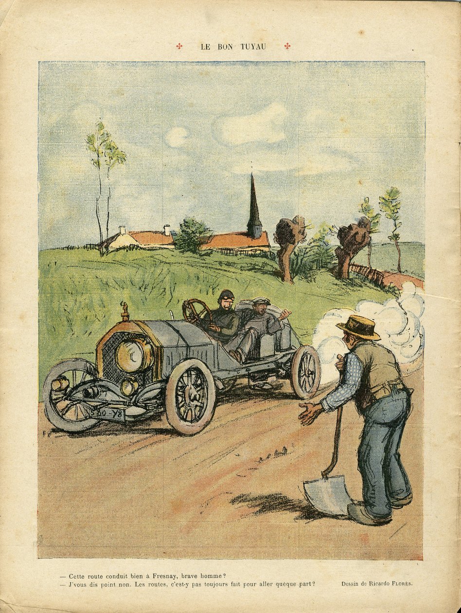 Ricardo Flores (1878-1918) illusztrációja a Le Rire-ben alkotó: Ricardo Flores