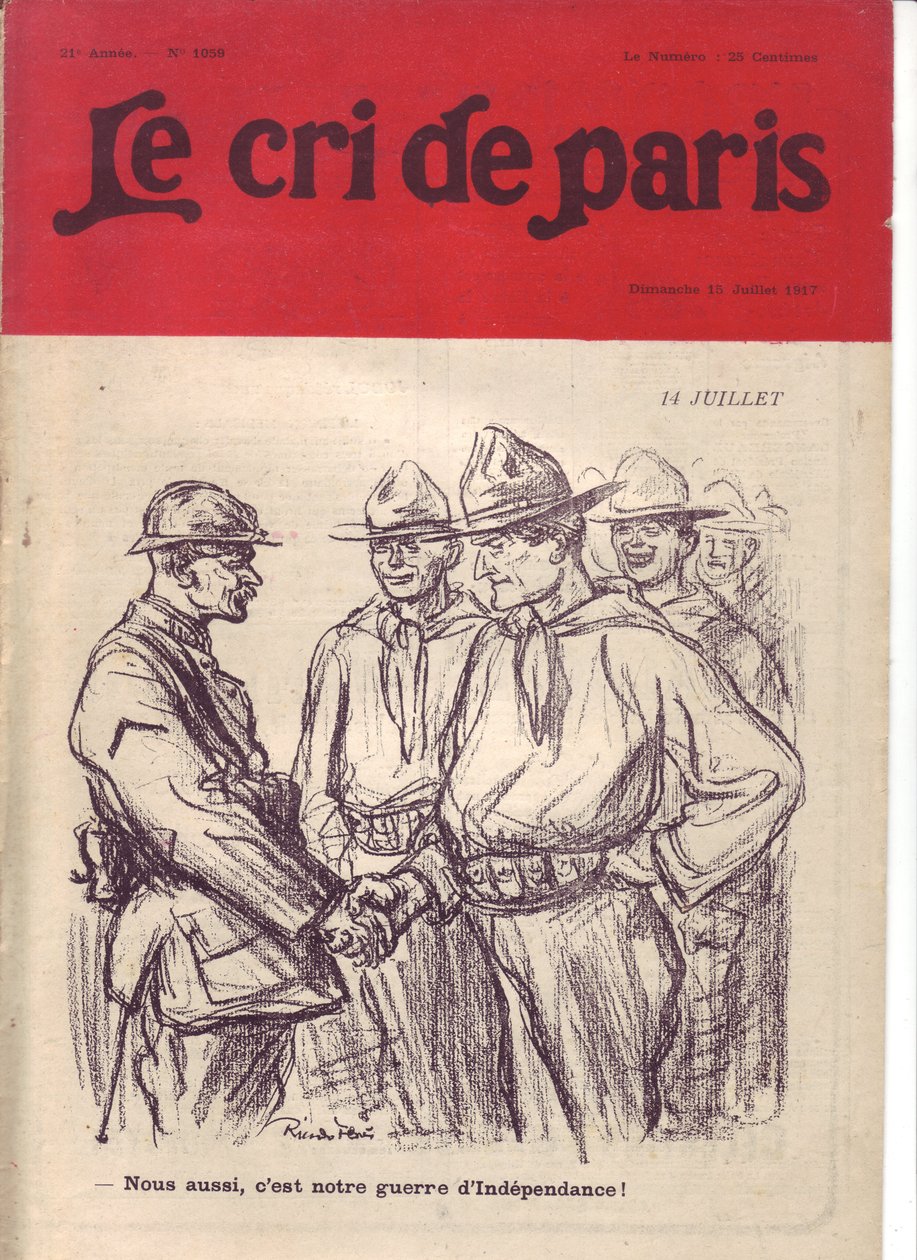 Ricardo Flores (1878-1918) illusztrációja a Le Cri de Paris borítójára alkotó: Ricardo Flores