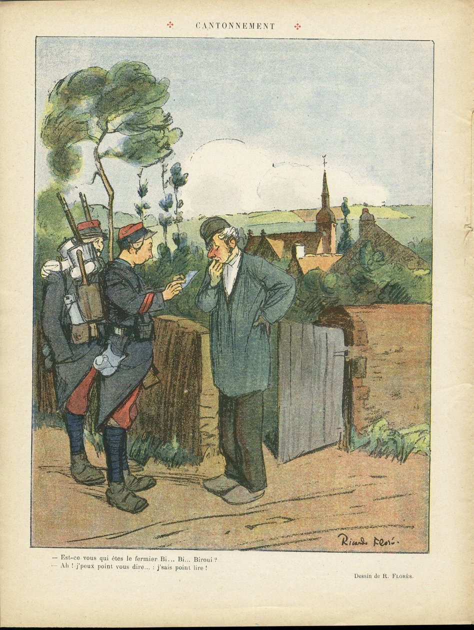 Ricardo Flores (1878-1918) illusztrációja a Le Lire-ben alkotó: Ricardo Flores