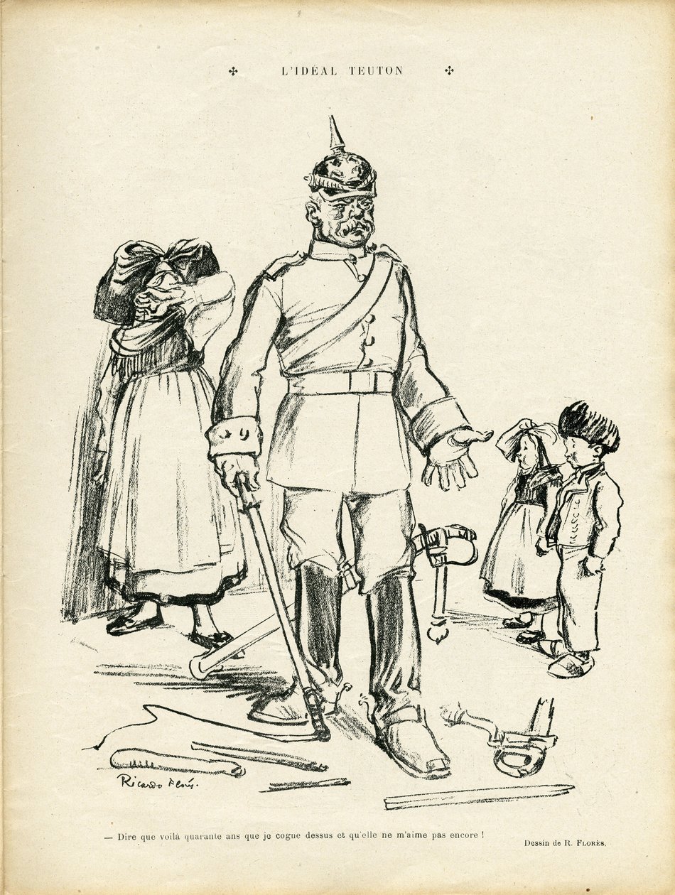 Ricardo Flores (1878-1918) illusztrációja a Le Rire-ben alkotó: Ricardo Flores
