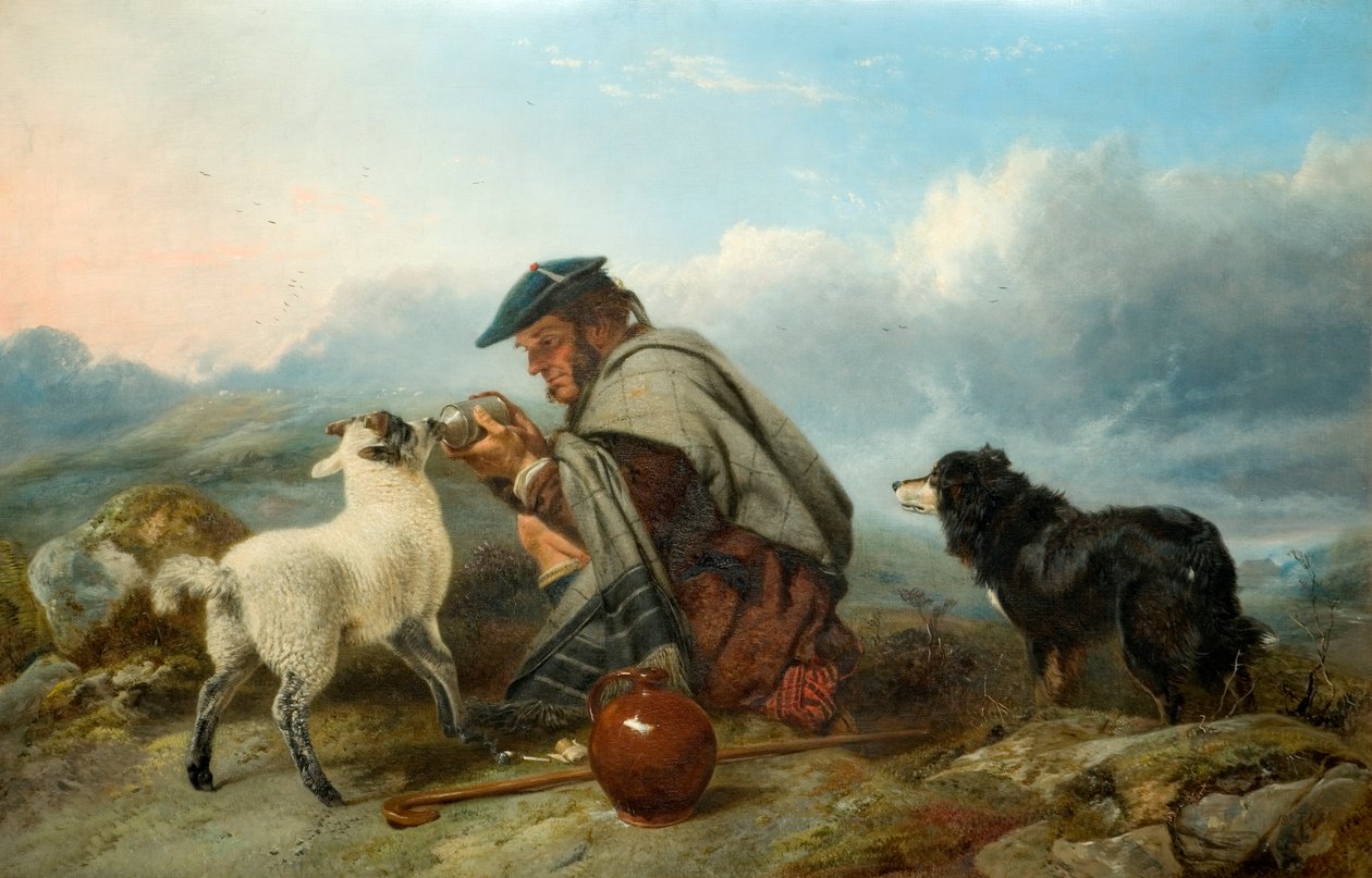 A beteg bárány, 1853 alkotó: Richard Ansdell