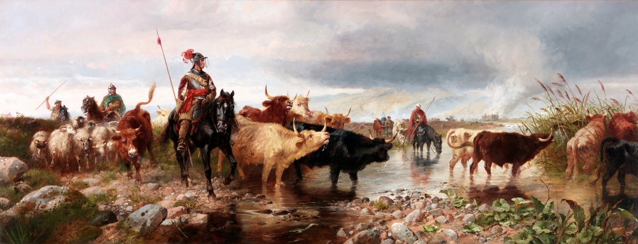 Határtámadás egy angol kastélyon, 1880 alkotó: Richard Beavis