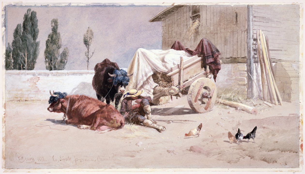 La Siesta: Pireneusok keleti részén, 1872 alkotó: Richard Beavis