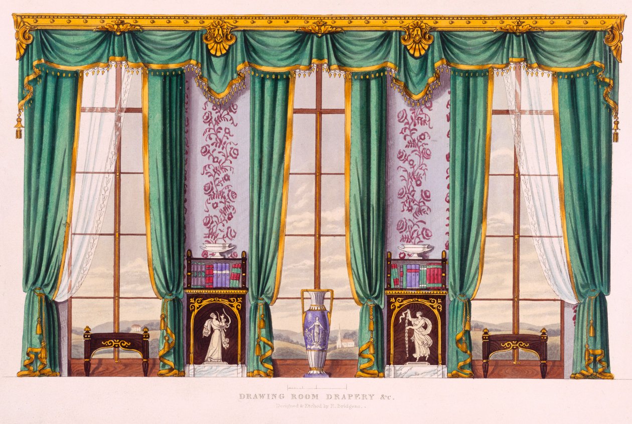 Drawing Room Drapery (Grecian setting) from 
